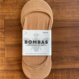 Brand New Bombas Women's Low-Cut No Show Sock 4-Pack, Color Tan, Size Med (7-9)